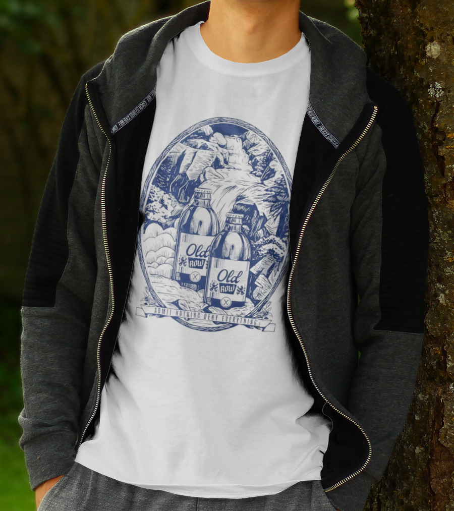 Old Row Stubby Waterfall Admit Nothing Deny Everything T-Shirt