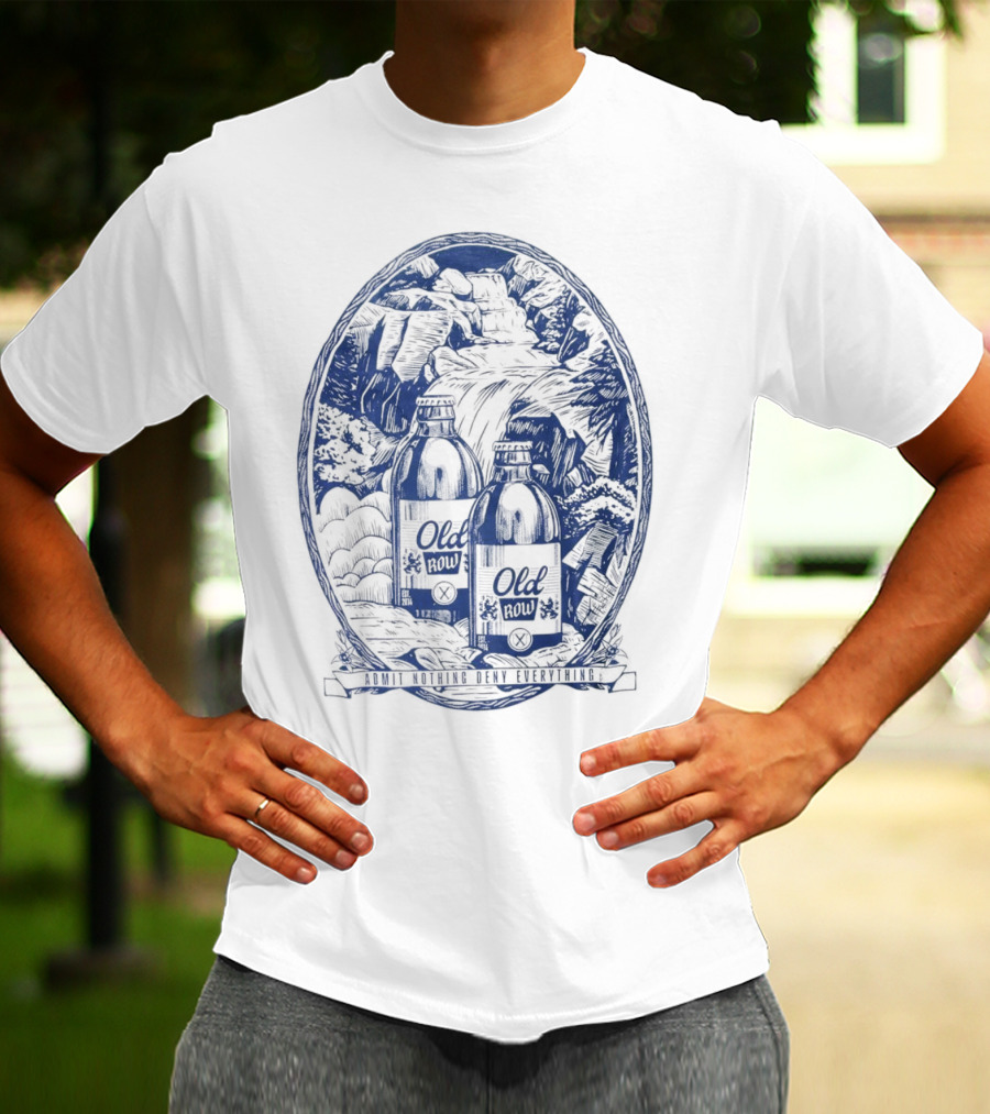Old Row Stubby Waterfall Admit Nothing Deny Everything T-Shirt