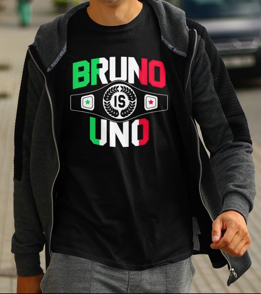 Bruno Is Uno Champion Belt Italian Colors T-Shirt