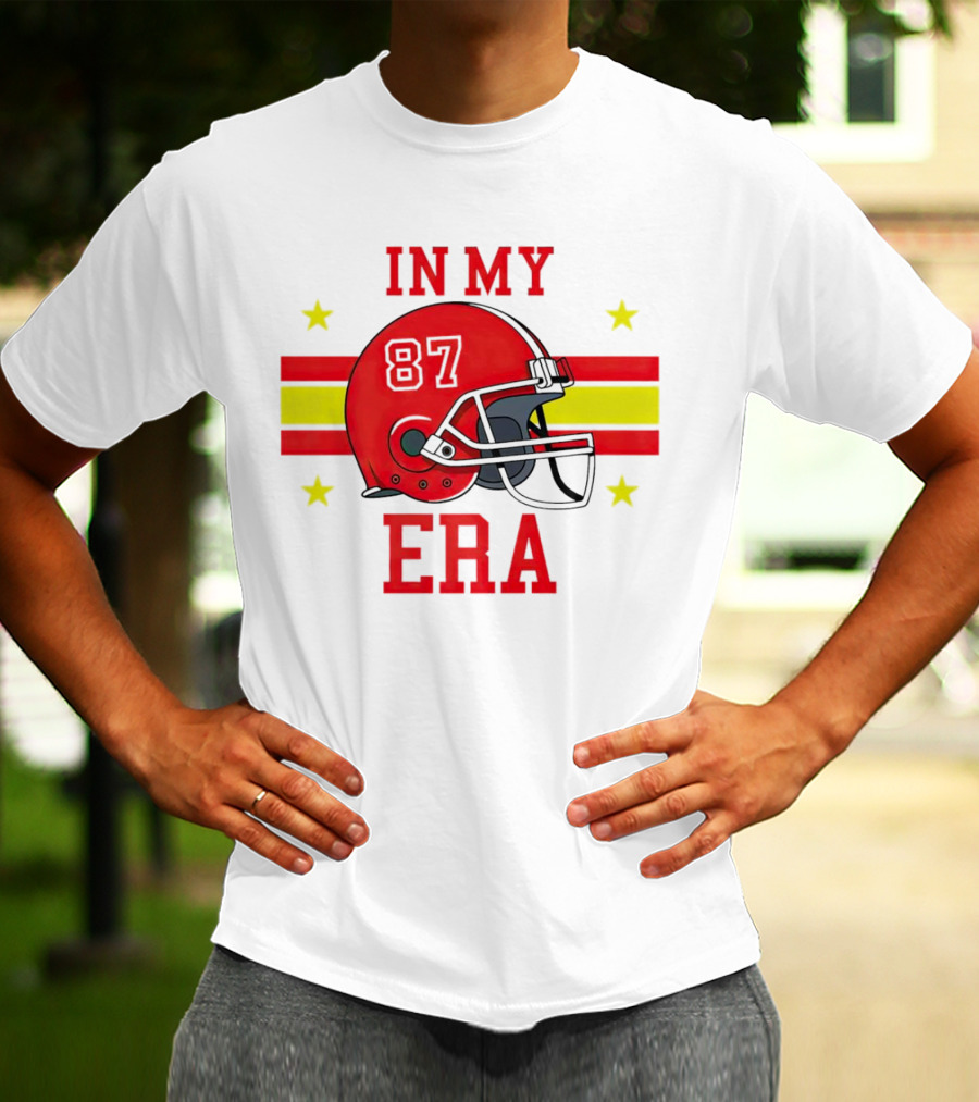 In My 87 Era Kansas City Chiefs Football Lovers Helmet Stars T-Shirt