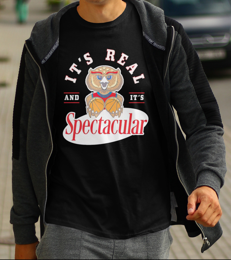 IT'S REAL AND IT'S SPECTACULAR BASKETBALL OWL WITH HOOP EYES T-Shirt