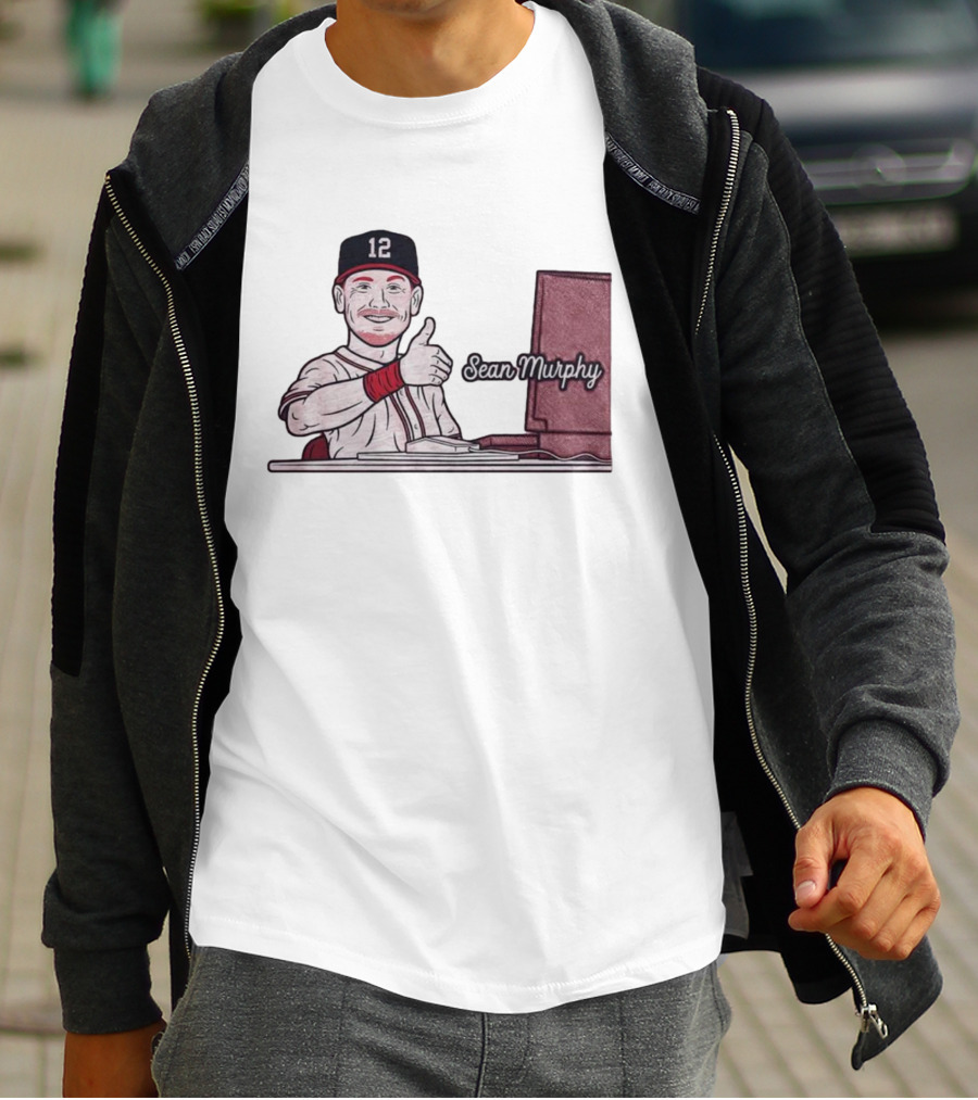 Sean Murphy Thumbs Up Baseball Player 12 Computer Desk T-Shirt