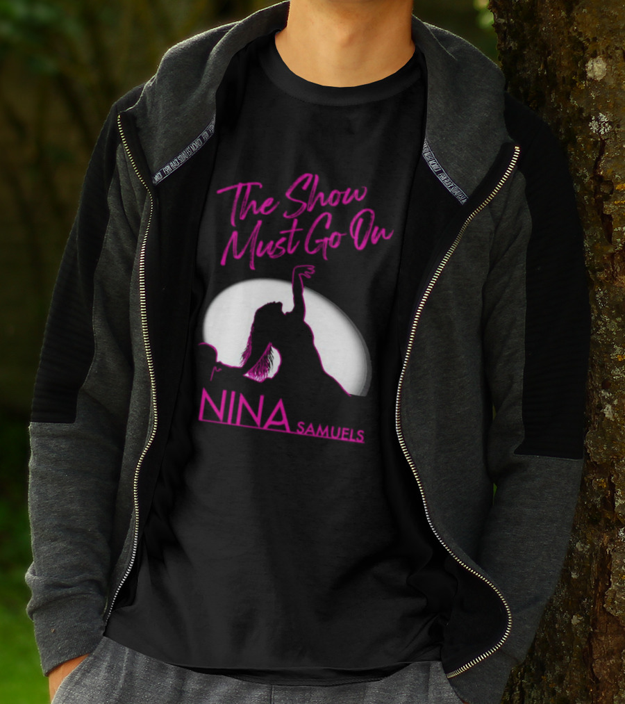 Nina Samuels The Show Must Go On Spotlight T-Shirt