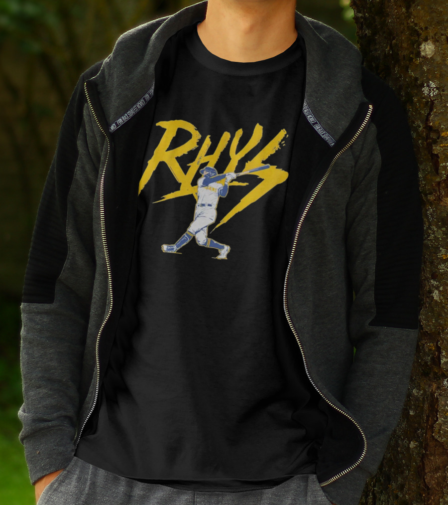Rhys Lightning Milwaukee Brewers Baseball Player T-Shirt