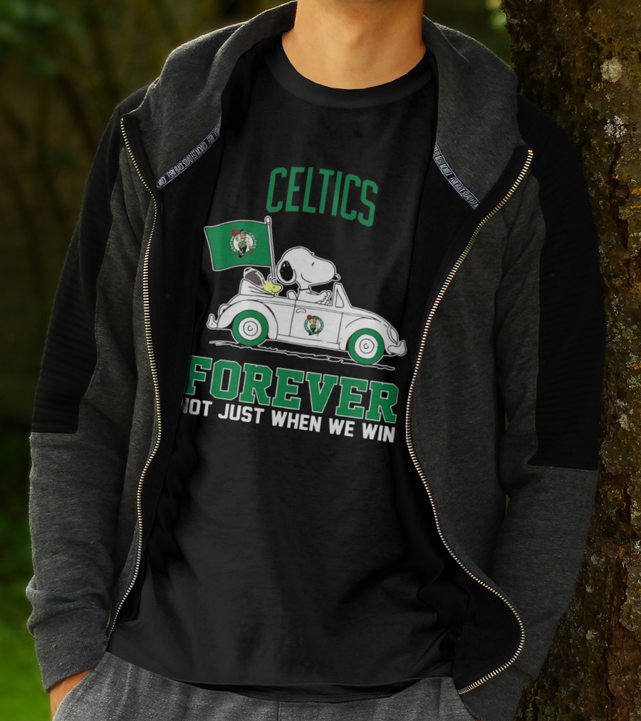 Celtics Snoopy Forever Not Just When We Win T-Shirt