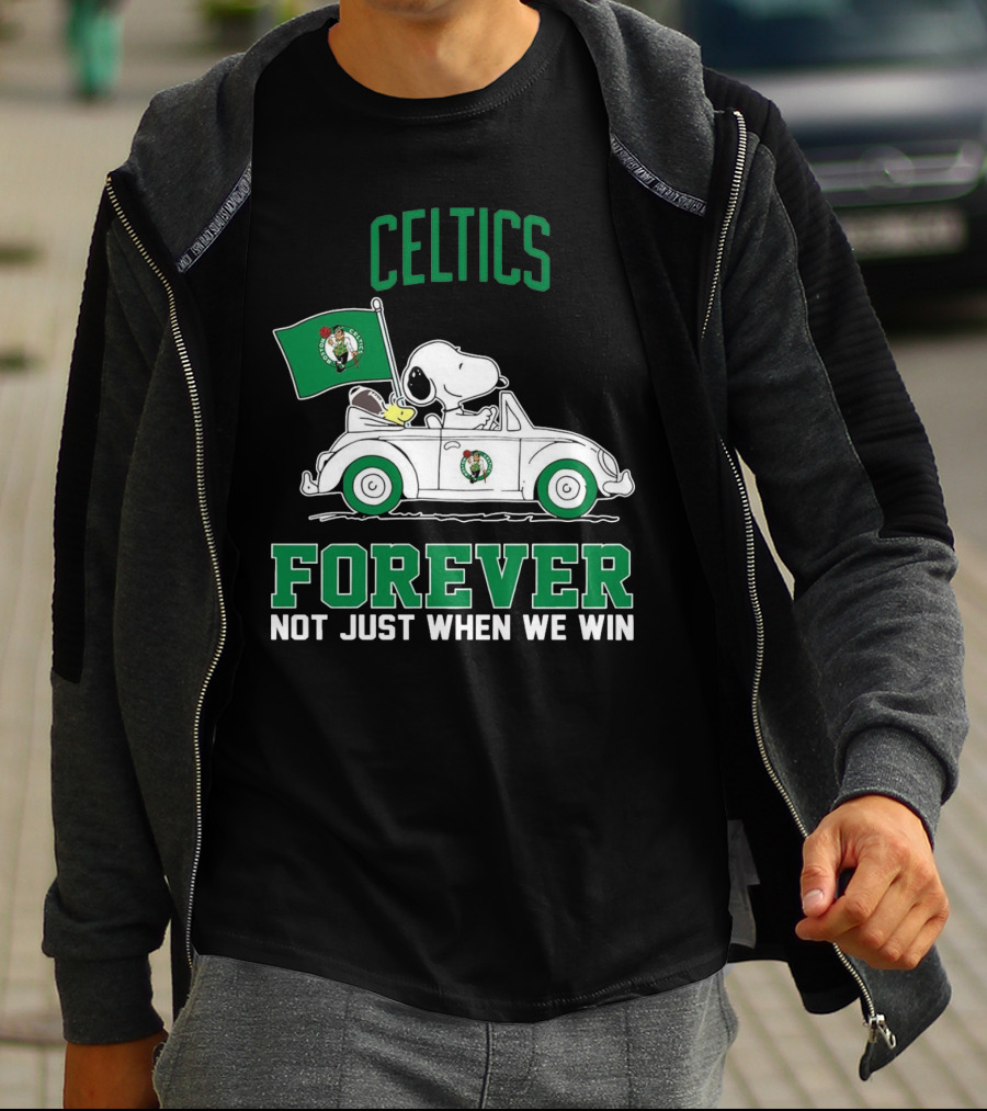 Celtics Snoopy Forever Not Just When We Win T-Shirt