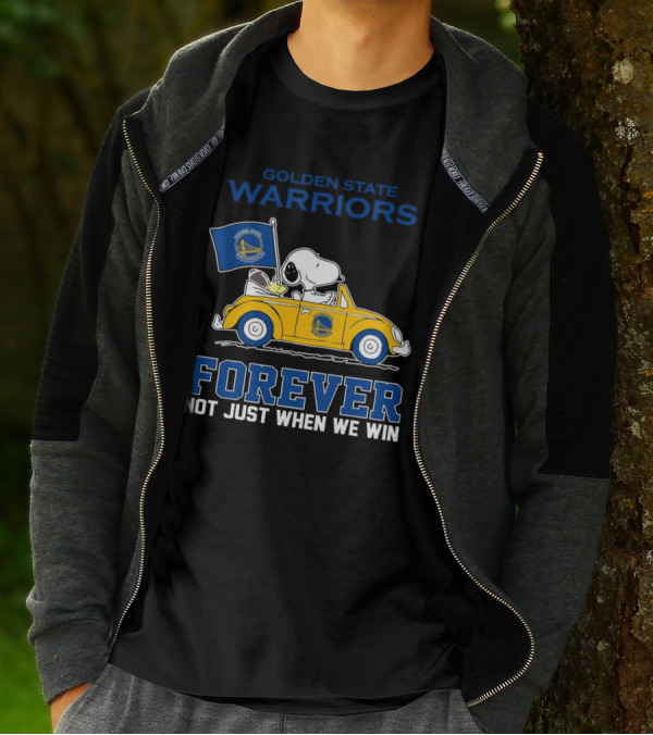 Golden State Warriors Snoopy Forever Not Just When We Win T-Shirt