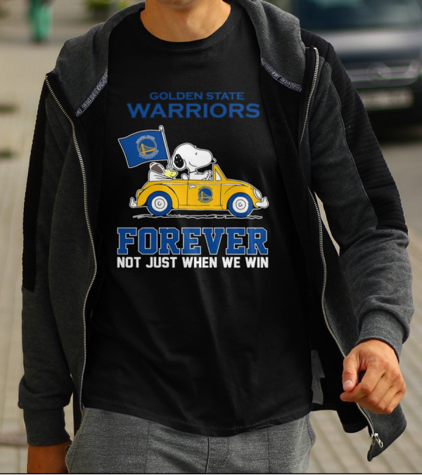 Golden State Warriors Snoopy Forever Not Just When We Win T-Shirt