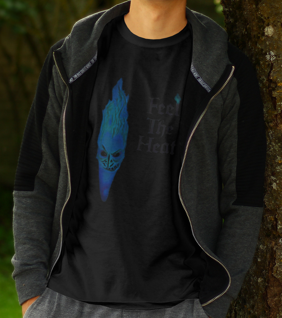 Feel The Heat Hades Blue Flame Face T-Shirt