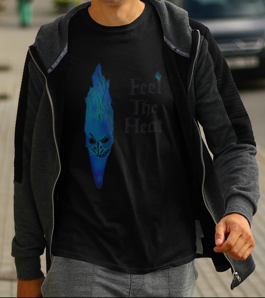 Feel The Heat Hades Blue Flame Face T-Shirt