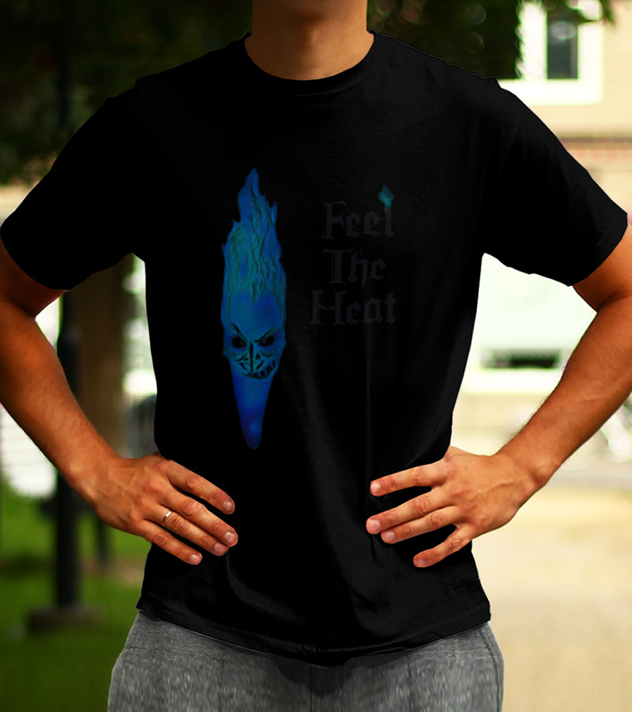 Feel The Heat Hades Blue Flame Face T-Shirt