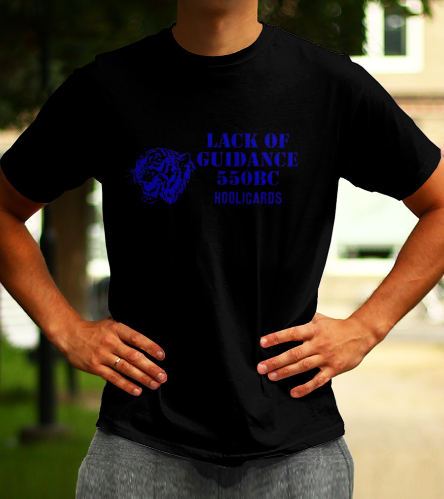 Lack Of Guidance 550BC Hoolicards Tiger Face T-Shirt
