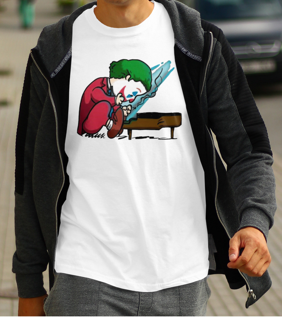 Joker Playing The Piano In Peanuts Charlie Brown T-Shirt