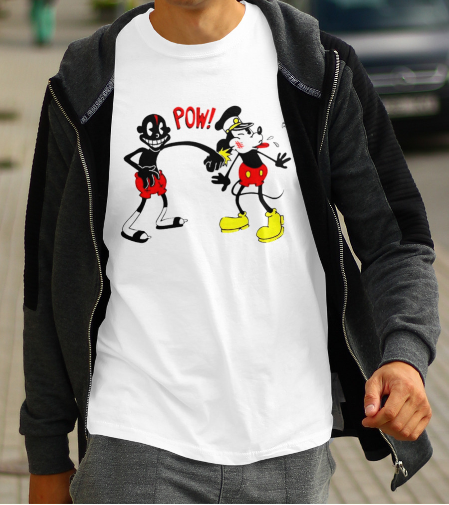Lil Darkie Pow Punch Black And Red Character With Yellow Boots T-Shirt