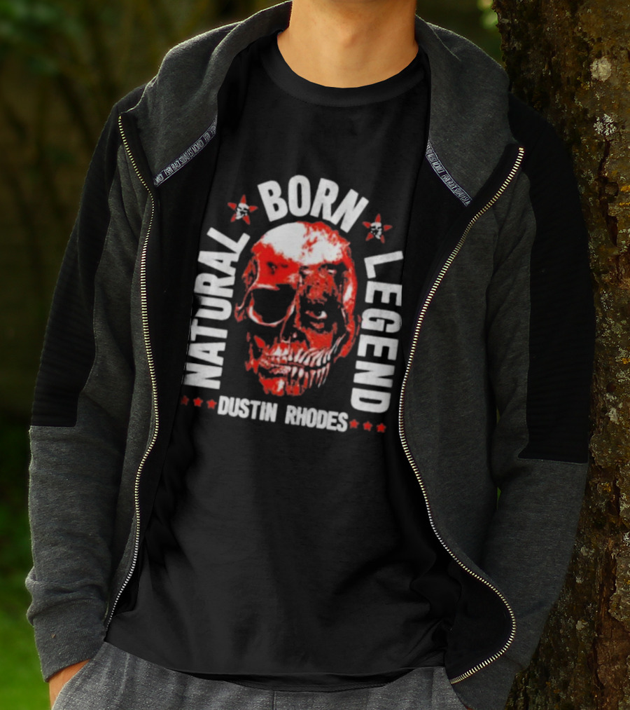 Dustin Rhodes Natural Born Legend Skull T-Shirt