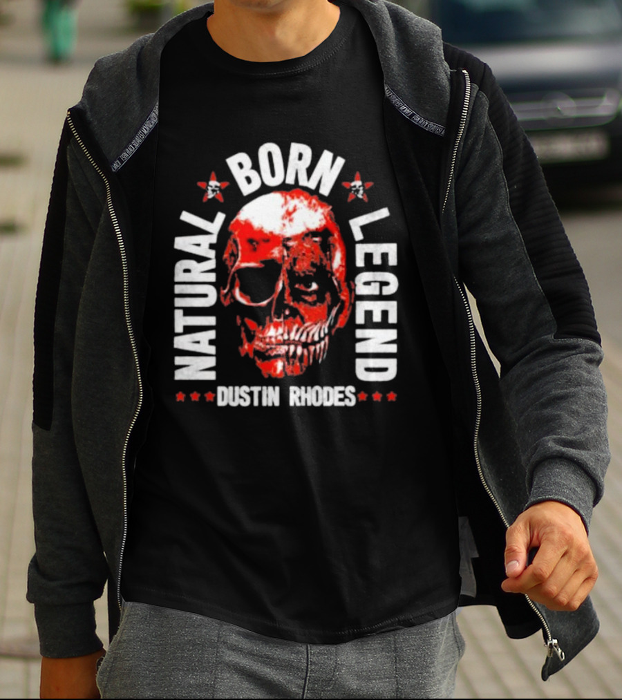 Dustin Rhodes Natural Born Legend Skull T-Shirt