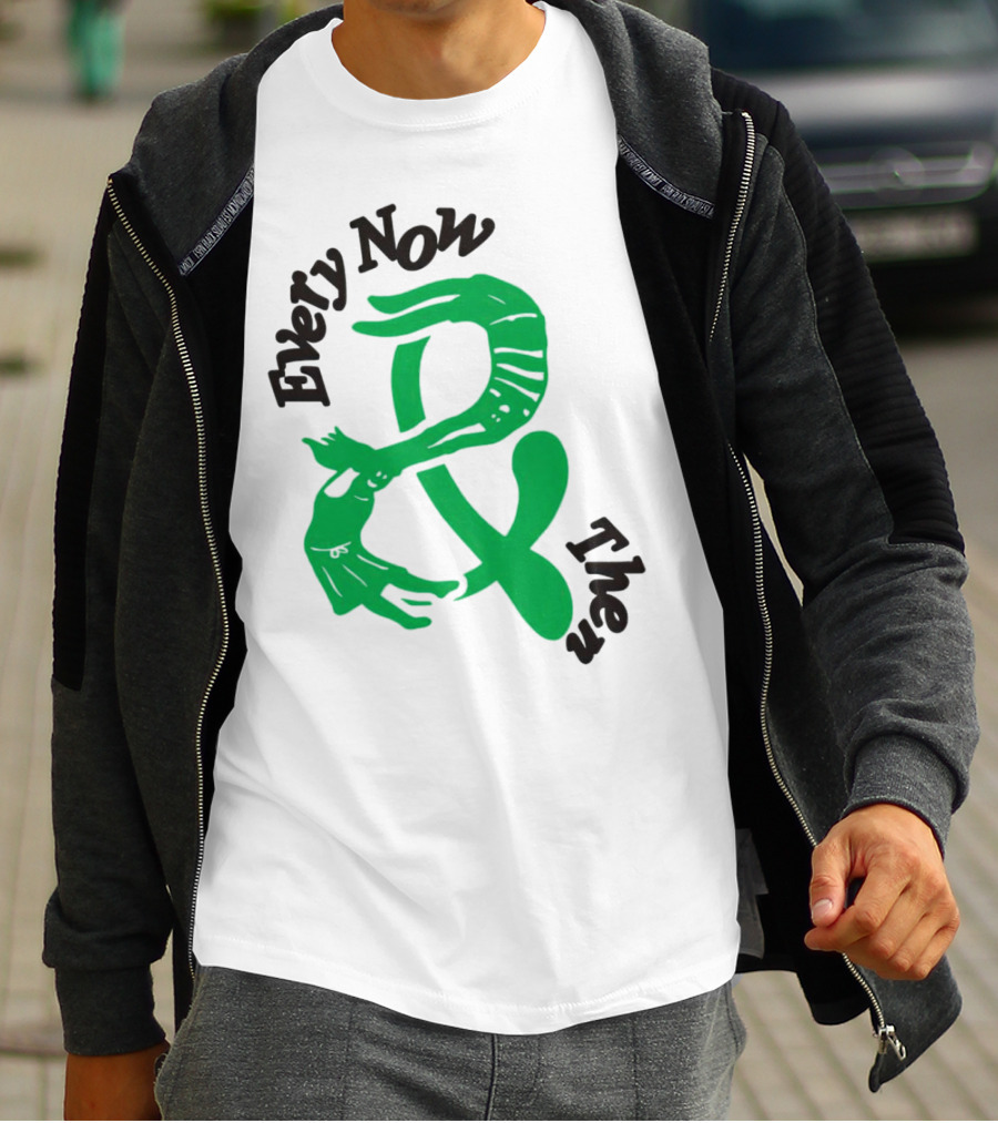 Every Now And Then Skeleton Green Dance T-Shirt