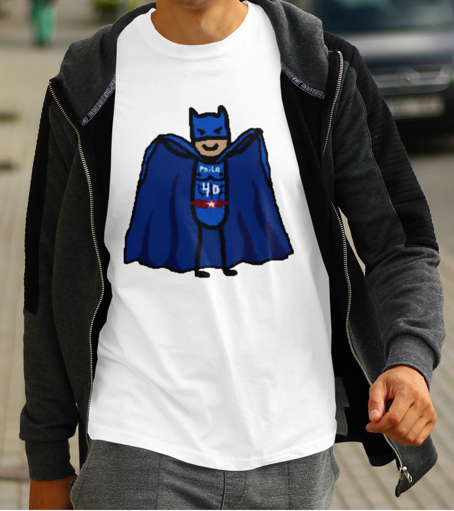 Nicolas Batum Man Batman Phila 40 T-Shirt