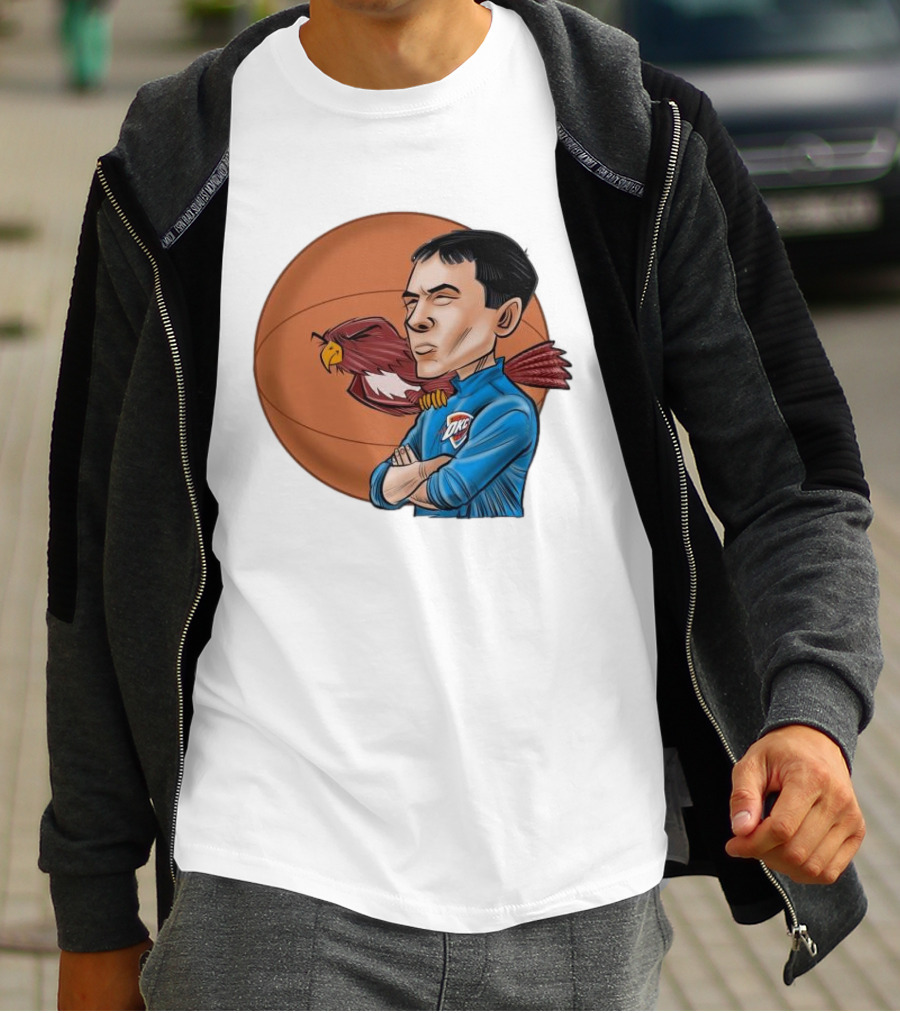 Mark Daigneault OKC Thunder Red-Tailed Hawk Eyes Basketball T-Shirt