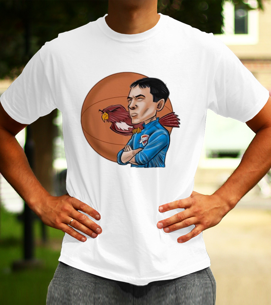 Mark Daigneault OKC Thunder Red-Tailed Hawk Eyes Basketball T-Shirt
