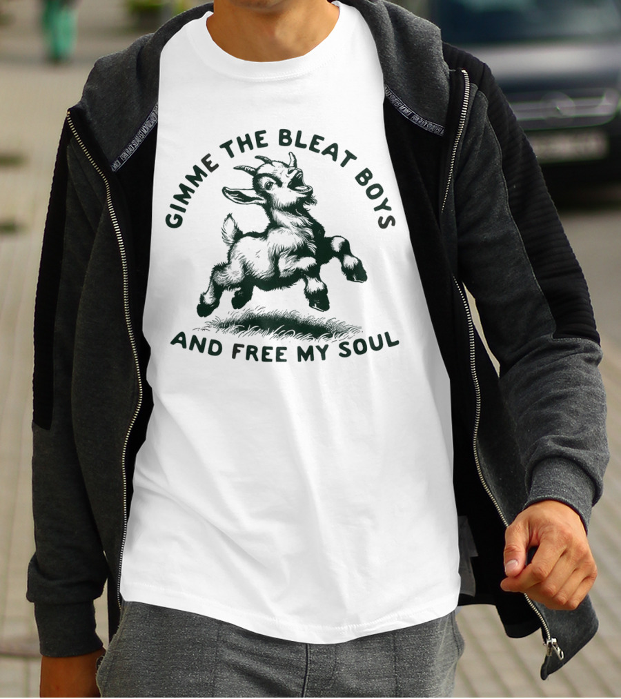 Gimme The Bleat Boys Goat Illustration And Free My Soul T-Shirt