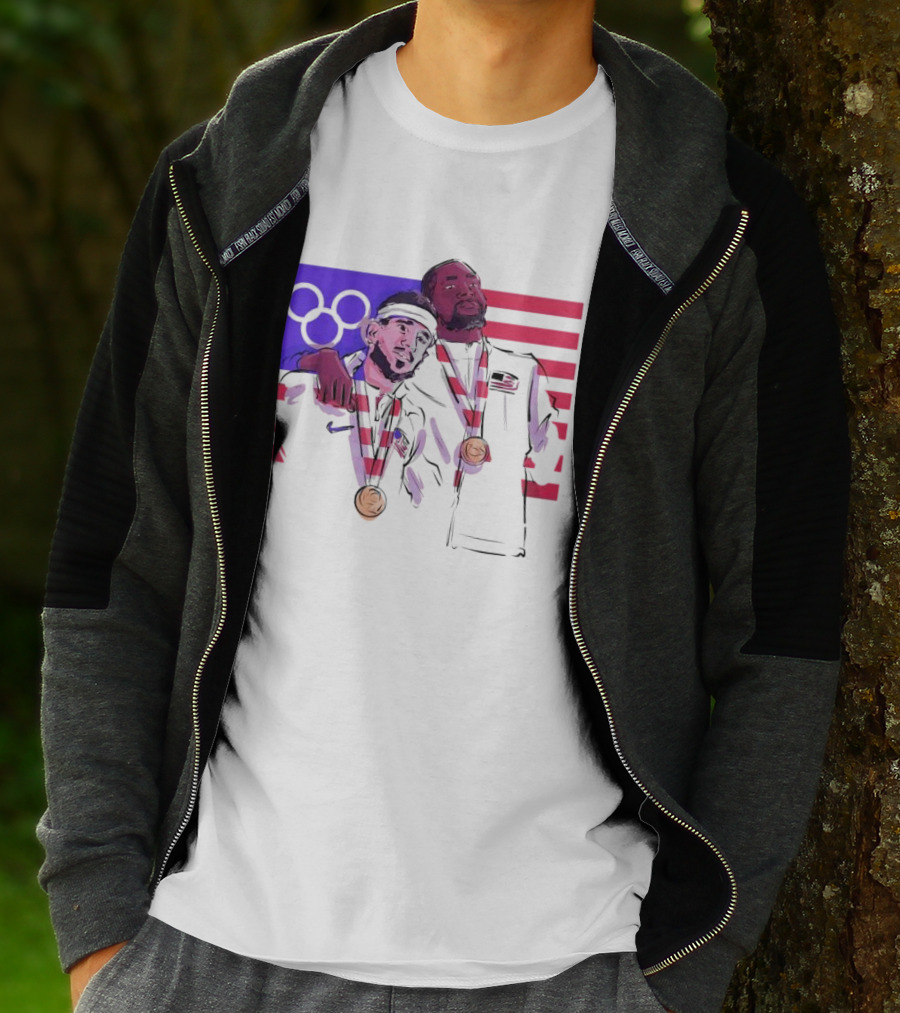 Run It Back Devin Booker Kevin Durant Phoenix Suns USA Olympics Medals T-Shirt