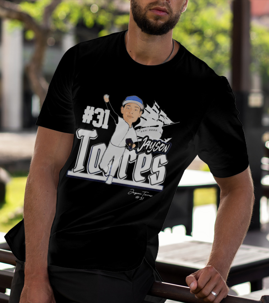 Jayson Torres #31 Seton Hall Pirates Baseball Signature T-Shirt
