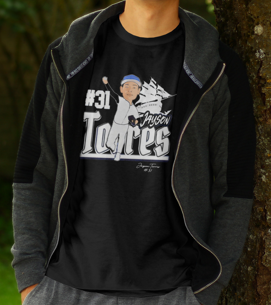 Jayson Torres #31 Seton Hall Pirates Baseball Signature T-Shirt