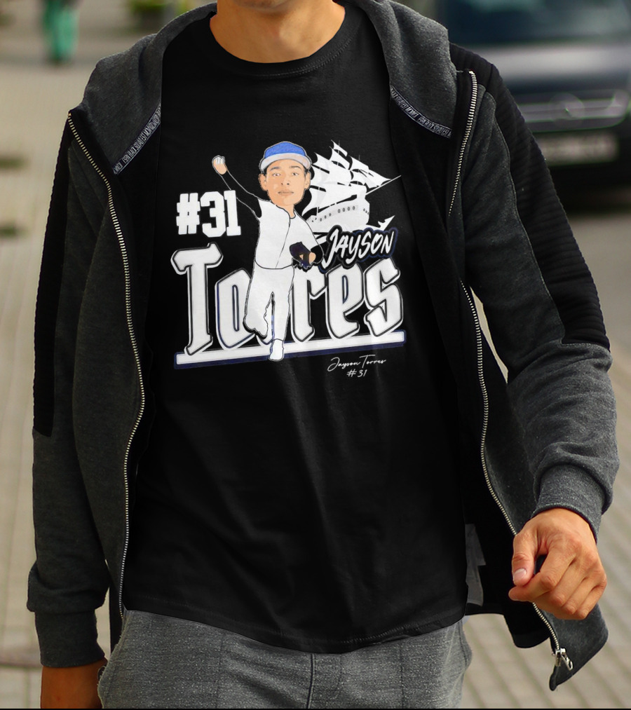 Jayson Torres #31 Seton Hall Pirates Baseball Signature T-Shirt