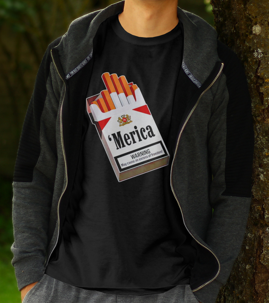 Merica Marlboro Warning Excess Of Freedom T-Shirt