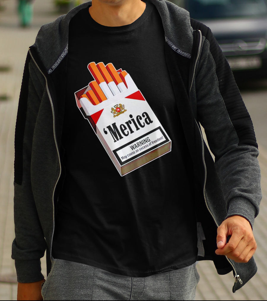 Merica Marlboro Warning Excess Of Freedom T-Shirt