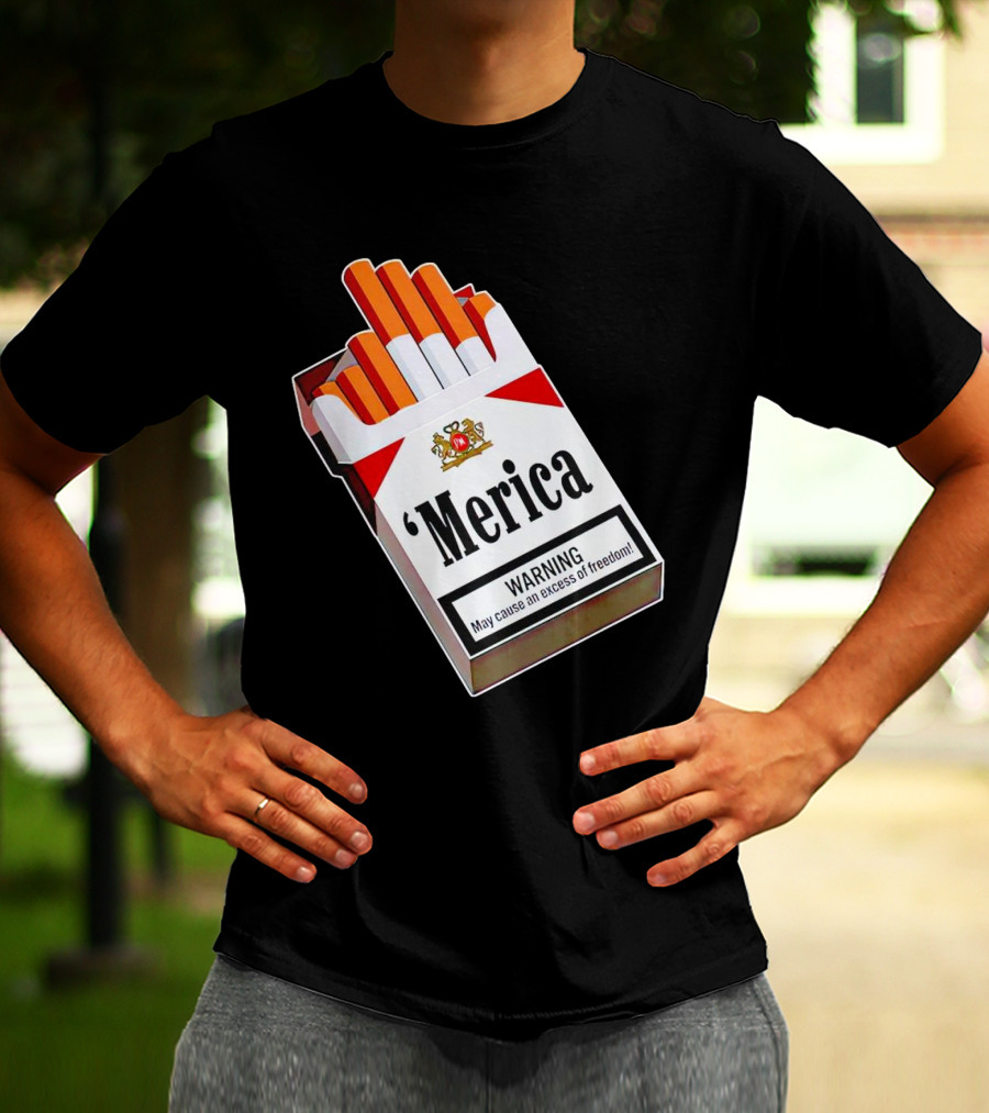 Merica Marlboro Warning Excess Of Freedom T-Shirt