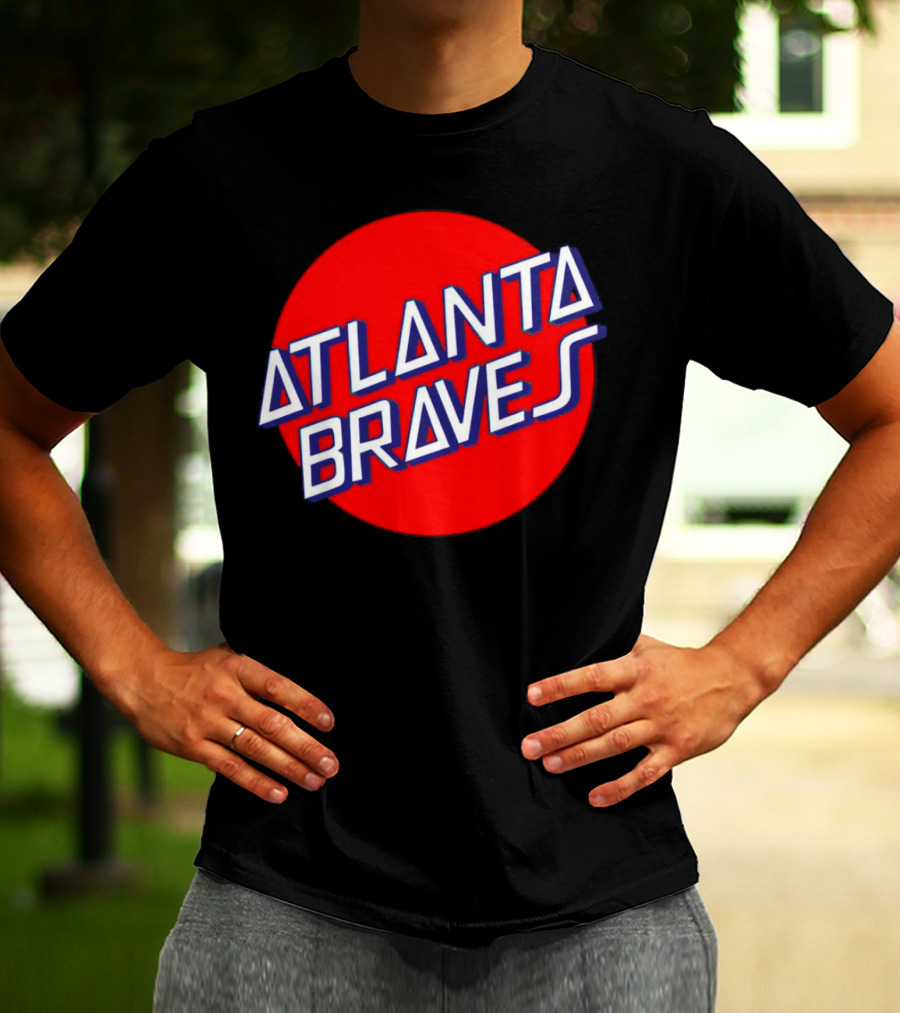 Matt Olson Santa Cruz Skateboards Atlanta Braves Logo Red Circle T-Shirt