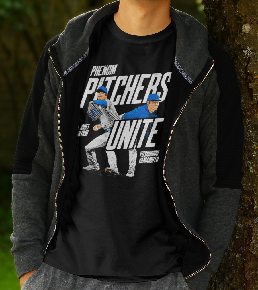 Phenom Pitchers Unite Shohei Ohtani Yoshinobu Yamamoto Baseball Duo T-Shirt