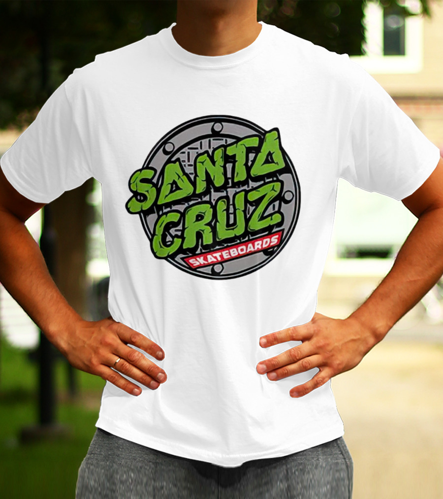 Santa Cruz Skateboards Teenage Mutant Ninja Turtles Manhole Cover T-Shirt