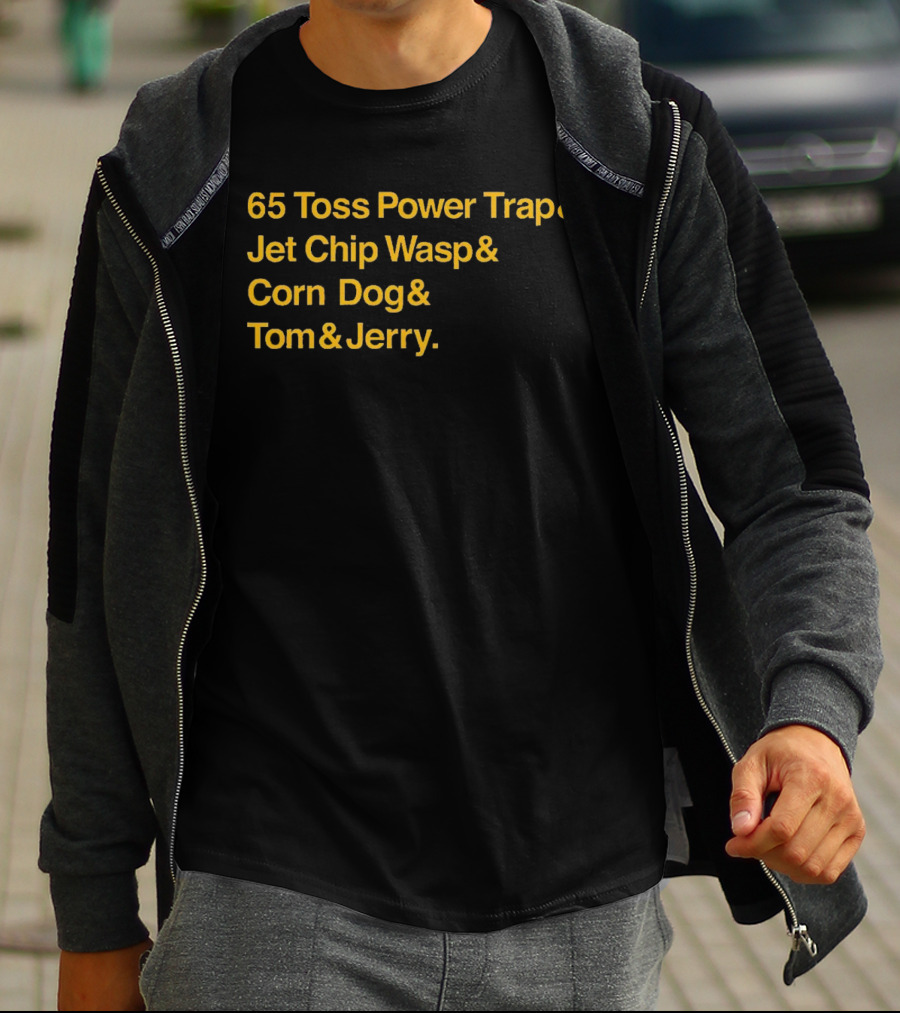65 Toss Power Trap And Jet Chip Wasp Corn Dog Tom And Jerry Kansas City Chiefs T-Shirt