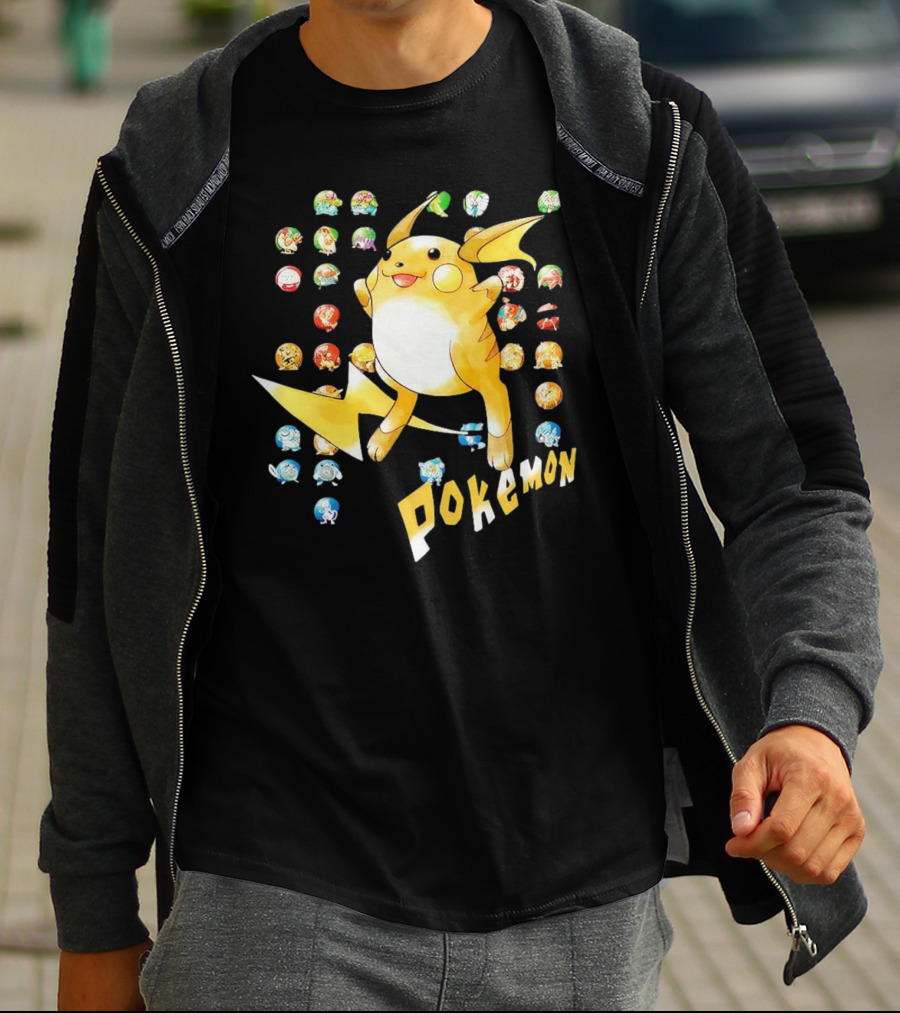 Pokemon Pikachu And Classic Characters Collection T-Shirt