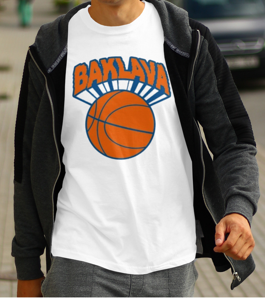 Bronson Baklava NY Knicks Basketball T-Shirt