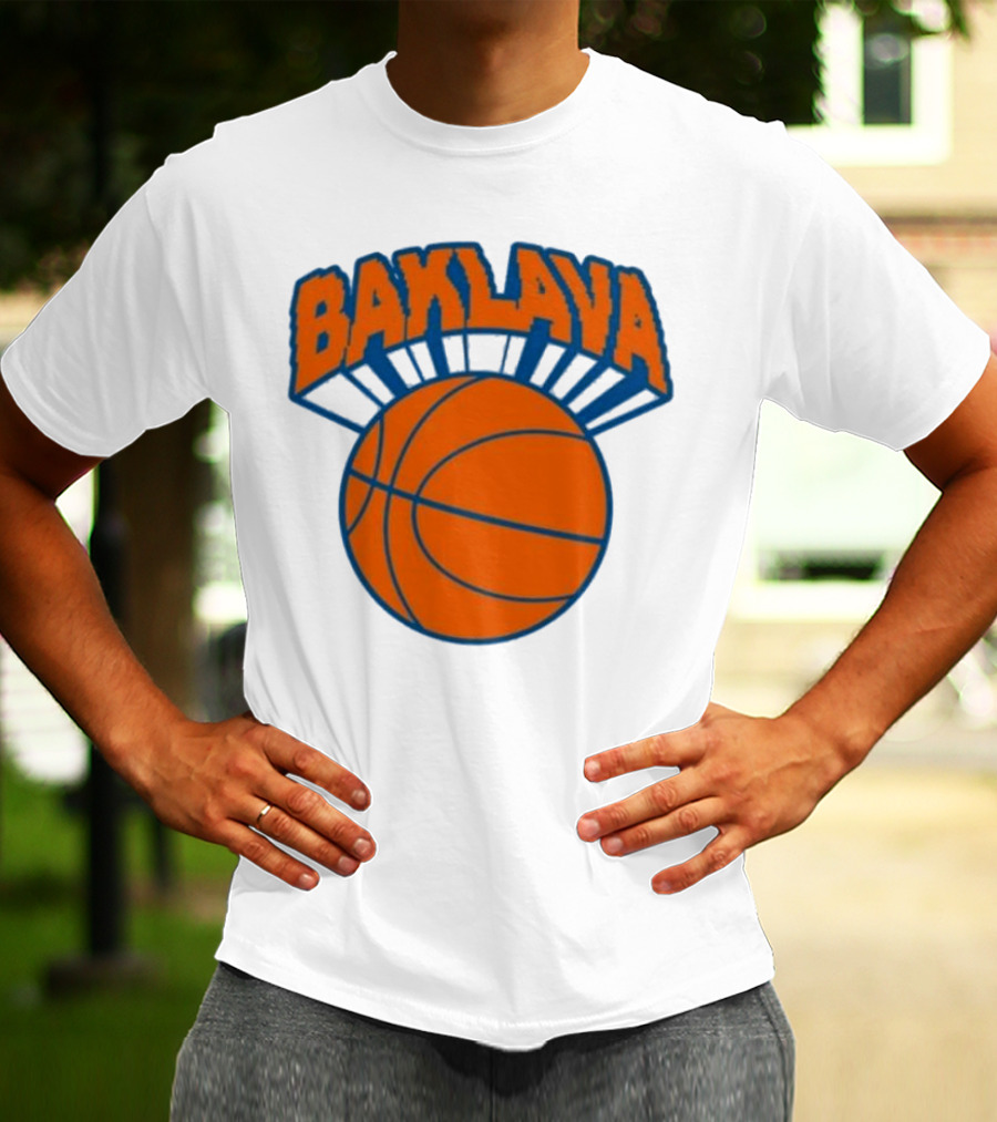 Bronson Baklava NY Knicks Basketball T-Shirt