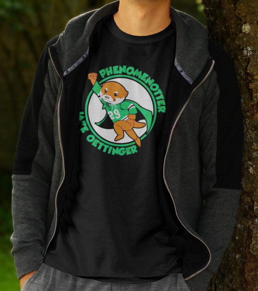 Dallas Stars Jake Oettinger Phenomenotter 29 Superhero Otter T-Shirt