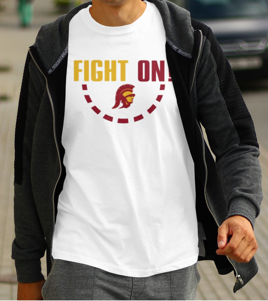 FIGHT ON USC Trojans Trojan Head T-Shirt
