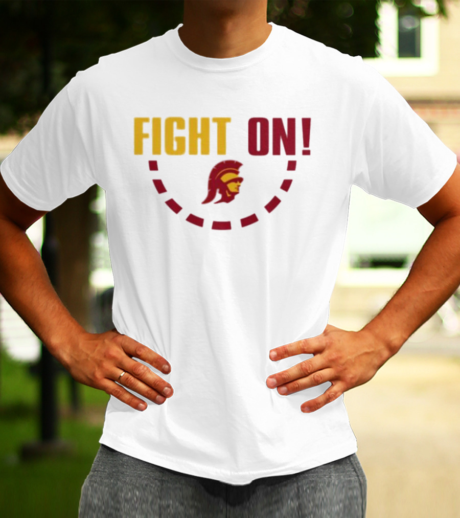 FIGHT ON USC Trojans Trojan Head T-Shirt