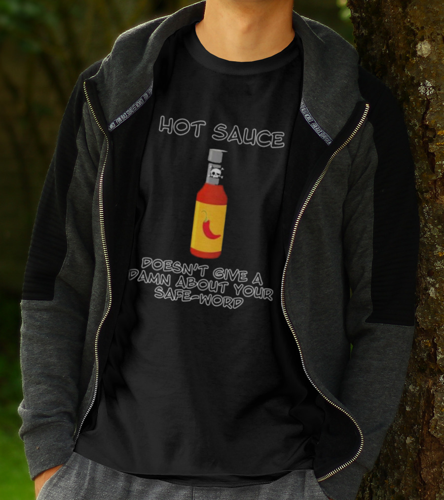 Hot Sauce Bottle With Red Pepper Doesn't Give A Damn About Your Safe-Word T-Shirt