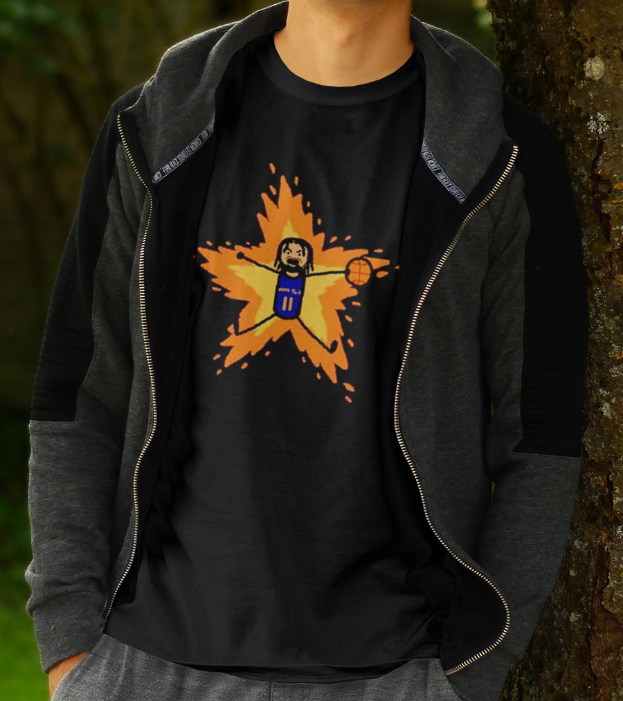 Supernova Jalen Brunson Basketball Starburst Explosion T-Shirt