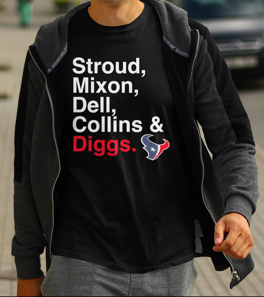 Houston Texans Stroud Mixon Dell Collins Diggs T-Shirt