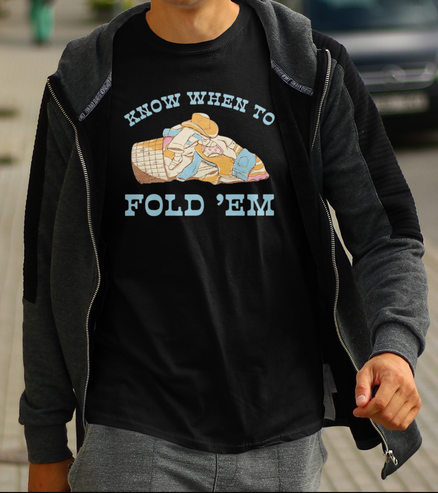 Know When To Fold 'Em Cowboy Laundry Basket T-Shirt