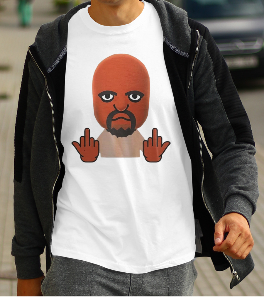 Mii Mood Funny Character With Hand Gesture T-Shirt