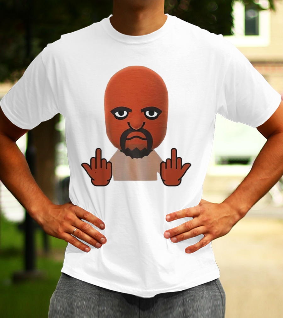 Mii Mood Funny Character With Hand Gesture T-Shirt
