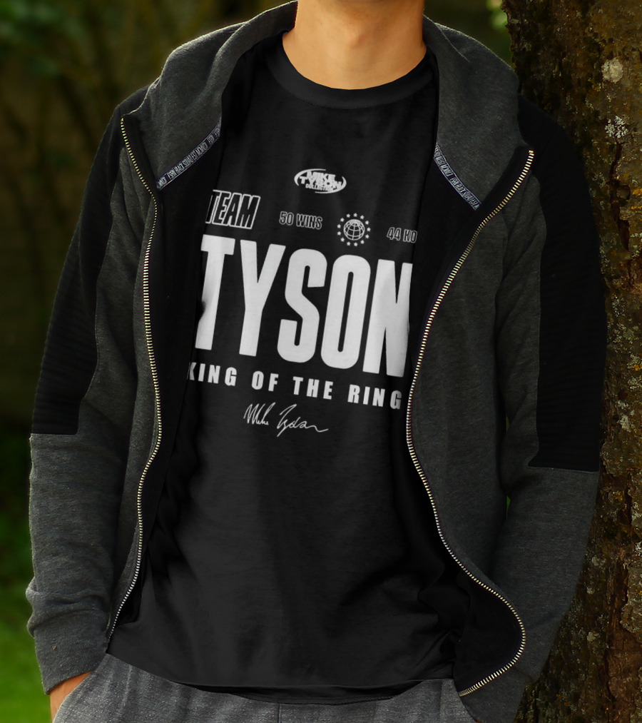 Mike Tyson Collection Team Tyson 50 Wins 44 KOs King Of The Ring T-Shirt