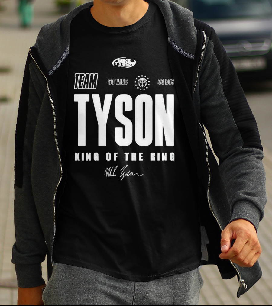Mike Tyson Collection Team Tyson 50 Wins 44 KOs King Of The Ring T-Shirt
